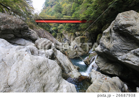 愛媛県　八釜渓谷　八釜の甌穴群 26687938