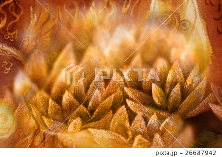 golden lotus flower petals with shimmering light 26687942