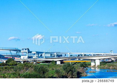 工事中の高速道路　環状線　青空 26688749