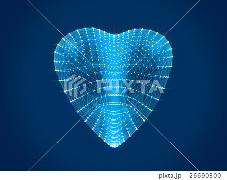 Abstract shining line and dots with brain shape.3D Abstract shining line and dots with brain shape.3D 26690300