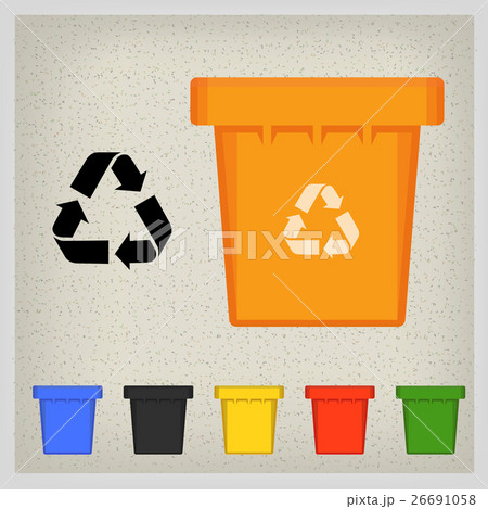 Waste bin set vector illustration Waste bin set vector illustration 26691058