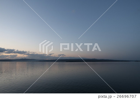 七尾湾の夕焼け 26696707
