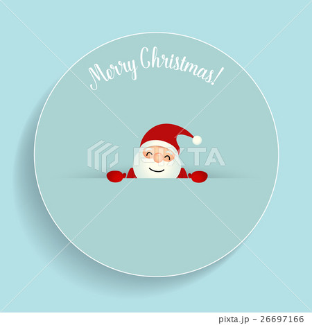 Christmas Greeting Card with Christmas Santa Claus. Vector illustration 26697166