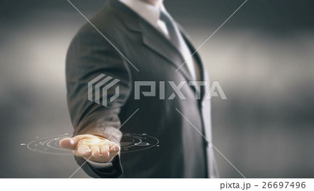 Dear Future I am Ready Businessman Holding in Hand Dear Future I am Ready Businessman Holding in Hand 26697496