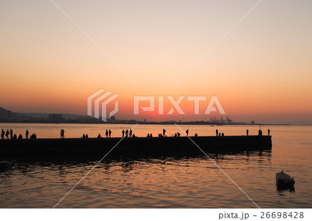 夕日 夕焼け 夕暮れ 26698428