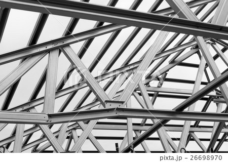 Structure of steel roof. 26698970