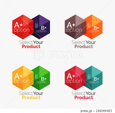 Set of abstract geometric hexagon design with Set of abstract geometric hexagon design with 26699465