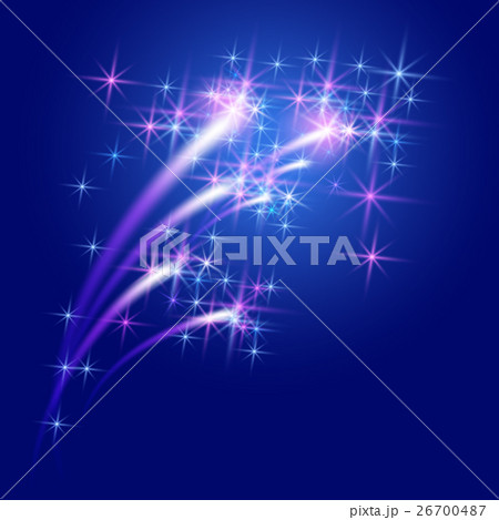 Glowing background with stars and salute 26700487