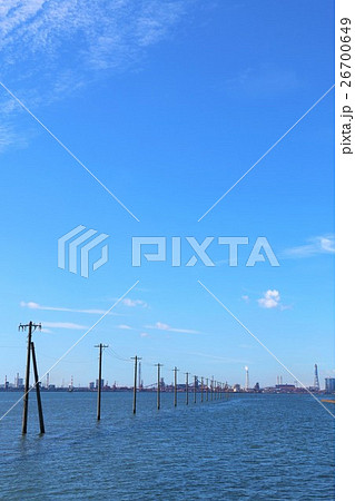 青空の江川海岸からの風景 26700649