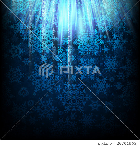 Magic Christmas background with snowflakes. EPS 10 26701905