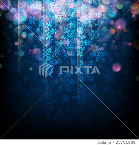 Magic Christmas background with snowflakes. EPS 10 Magic Christmas background with snowflakes. EPS 10 26701909