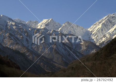 初冬の北アルプス後立山連峰　不帰ノ嶮 26702492