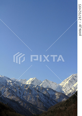 初冬の北アルプス後立山連峰　不帰ノ嶮 26702495