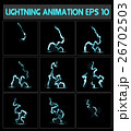 Weblightning animation. A lightning strike to the 26702503