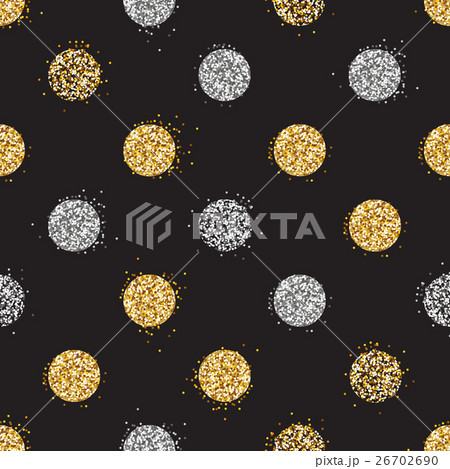 Shiny seamless background with golden and silver 26702690