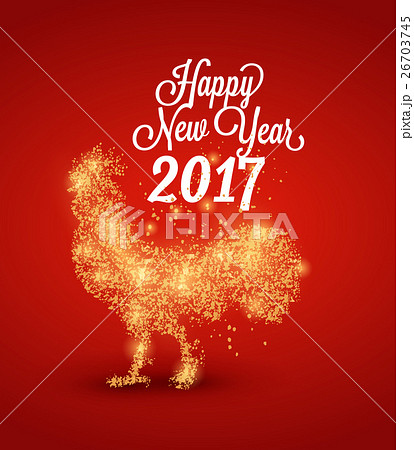 Fire rooster 2017. The symbol of the Chinese New 26703745