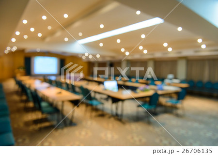 Empty meeting or conference room blurred Empty meeting or conference room blurred 26706135