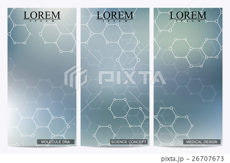Set of modern vector flyers. Abstract background 26707673