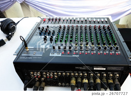 A set audio equipment ,mixing console 26707727