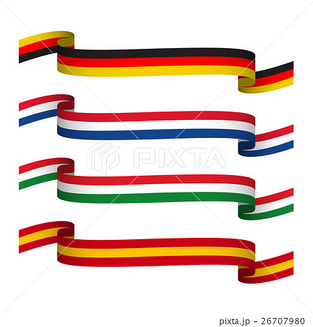 Vector set ribbons in the colors of Germany,France 26707980