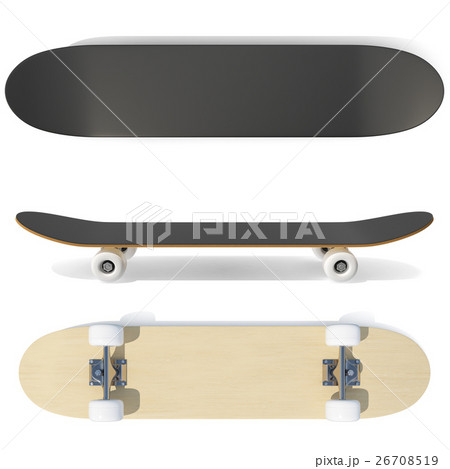 3d rendering set of skateboard emblems, labels 3d rendering set of skateboard emblems, labels 26708519
