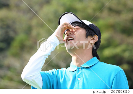 ゴルフイメージ　OB　バンカー　フォアー　ファー 26709339