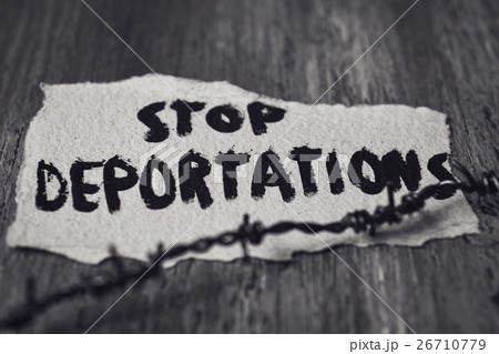 barbed wire and text stop deportations 26710779