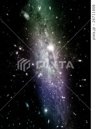 Stars, dust and gas nebula in a far galaxy Stars, dust and gas nebula in a far galaxy 26711806