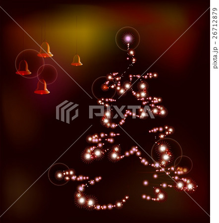 Christmas tree on a background of bells. EPS10 Christmas tree on a background of bells. EPS10 26712879