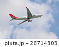 going up commercial plane with sky 26714303