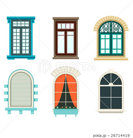 Isolated open window with sash and frame Isolated open window with sash and frame 26714419