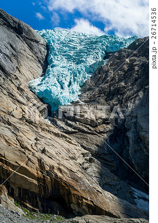 Briksdalsbreen glacier vertical photo 26714536