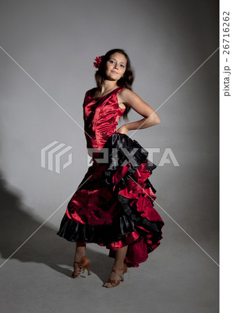 Young woman dancing flamenco 26716262