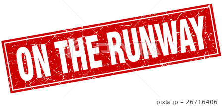 on the runway square stamp on the runway square stamp 26716406