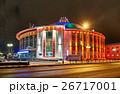Building of Russian circus at night with colored 26717001