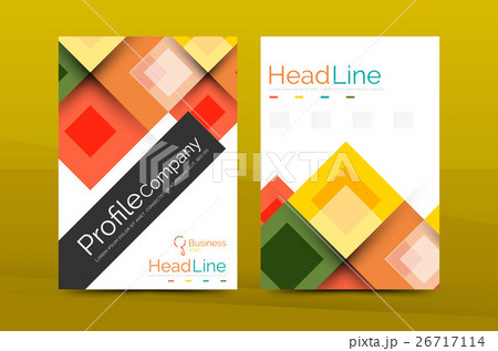 Set of front and back a4 size pages, business 26717114