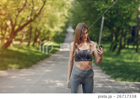 beautiful sporty girl 26717338