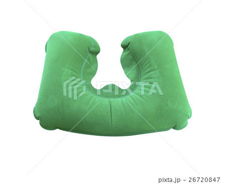 traveling green sleeping pillow or Neck Pillow 26720847