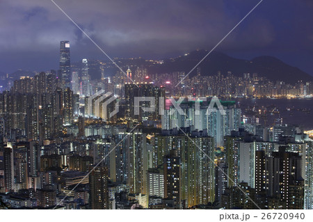 The skyline of Kowloon at summer night The skyline of Kowloon at summer night 26720940