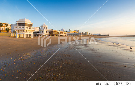 Caleta Beach in sunrise time. Cadiz Caleta Beach in sunrise time. Cadiz 26723183