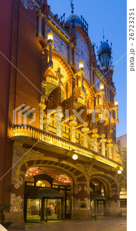 Exterior of Palau de la Musica Catalana in Barcelona 26723251