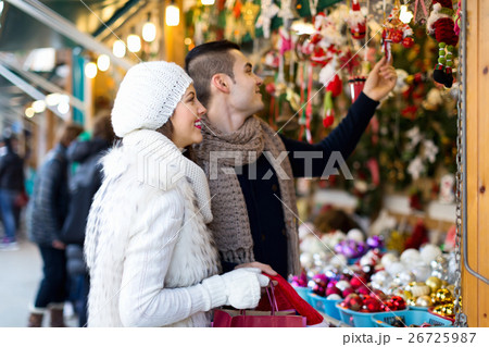 Couple at Christmas market Couple at Christmas market 26725987