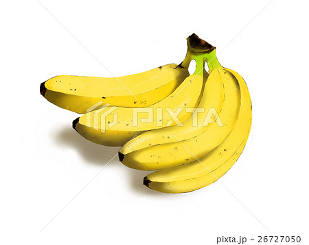 バナナ リアルイラストのイラスト素材