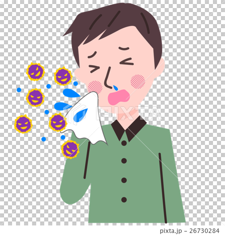 A man who sneezes 26730284