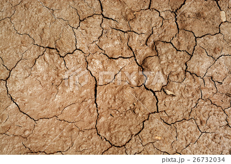 texture of crack clay 26732034