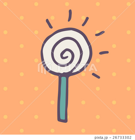 Flat icon of round lollipop Flat icon of round lollipop 26733302