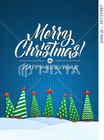 Christmas Greeting Card. Merry Christmas lettering 26734887
