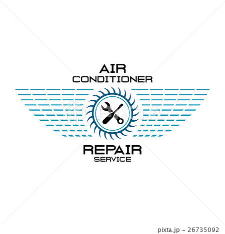 Air conditioner service logo Air conditioner service logo 26735092