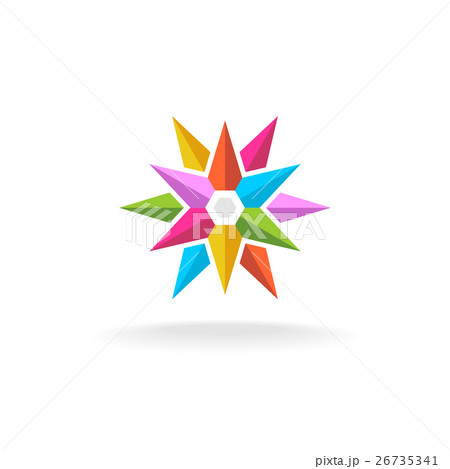 Colorful star logo Colorful star logo 26735341