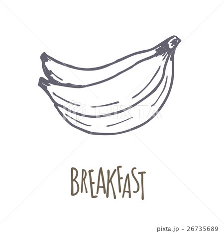 Breakfest hand drawn icon over white background 26735689